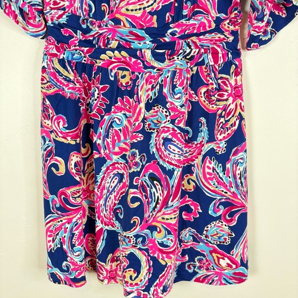 Lilly Pulitzer Perigi Boat Neck Romper Paisley Print Dress Small - Picture 3 of 14
